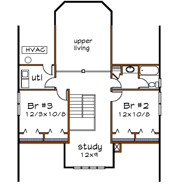 Upper/Second Floor Plan: 16-260