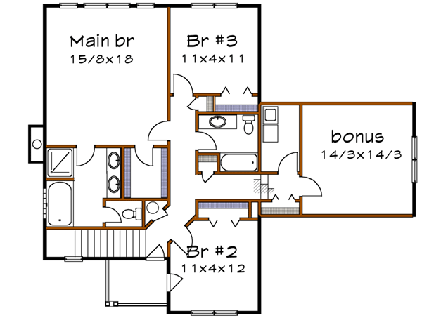 Upper/Second Floor Plan: 16-263
