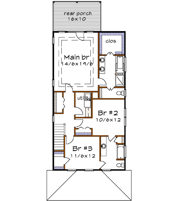 Upper/Second Floor Plan: 16-266