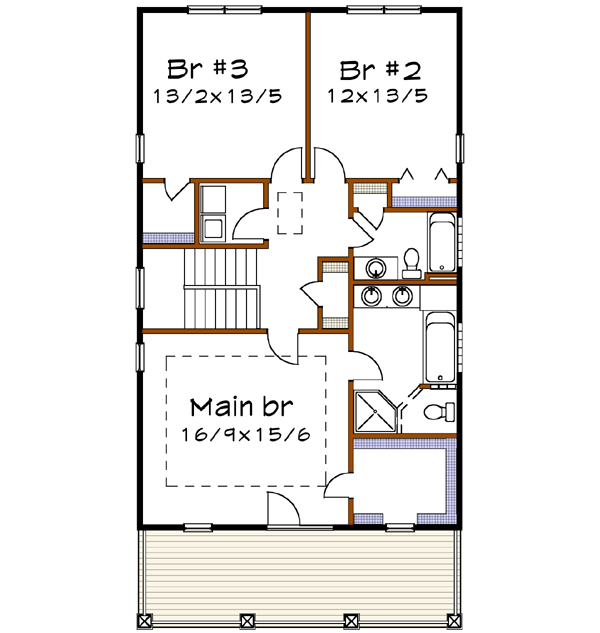 Upper/Second Floor Plan: 16-267