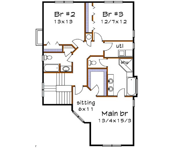 Upper/Second Floor Plan: 16-270