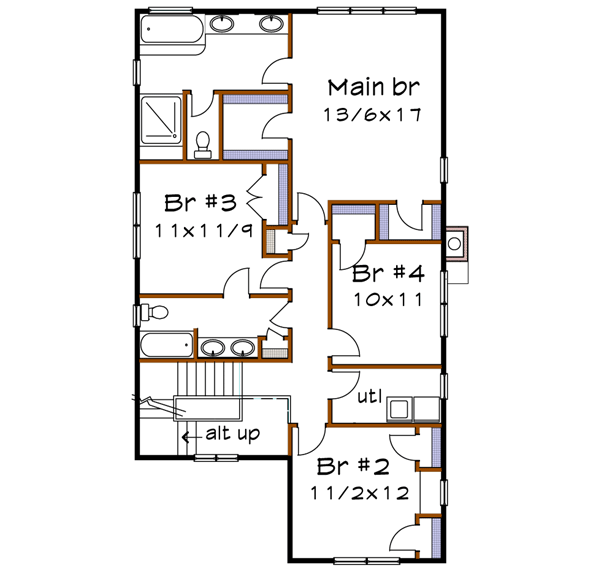 Upper/Second Floor Plan: 16-271