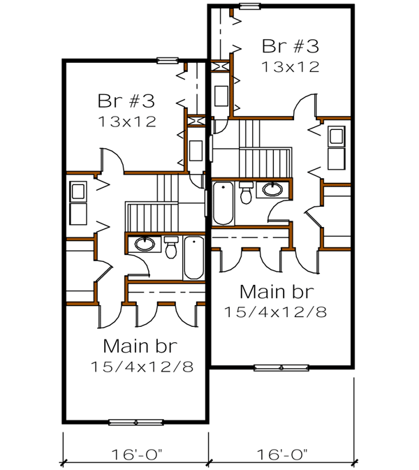 Upper/Second Floor Plan: 16-276