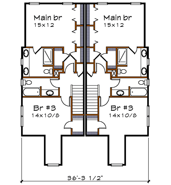 Upper/Second Floor Plan: 16-283