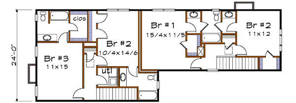 Upper/Second Floor Plan: 16-285