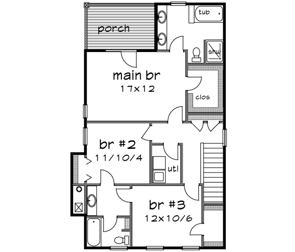 Upper/Second Floor Plan: 16-297