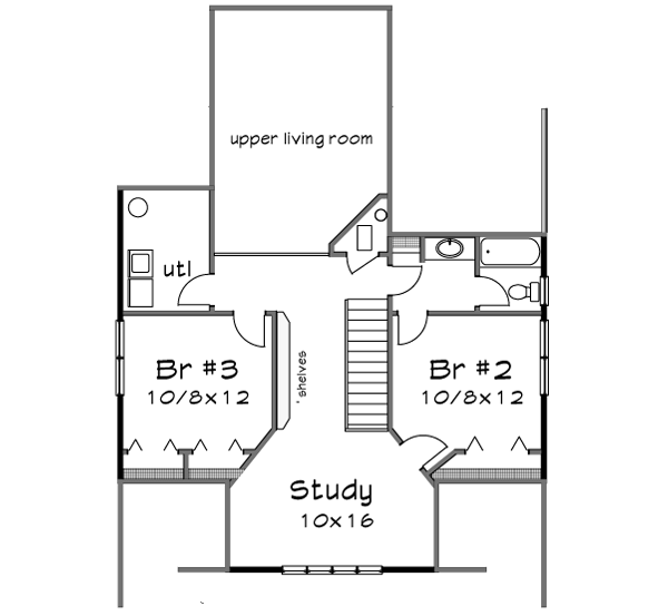 Upper/Second Floor Plan: 16-299