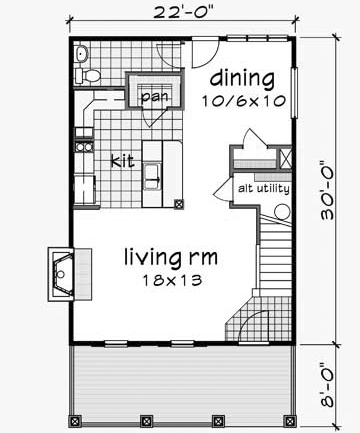 Main Floor Plan: 16-303