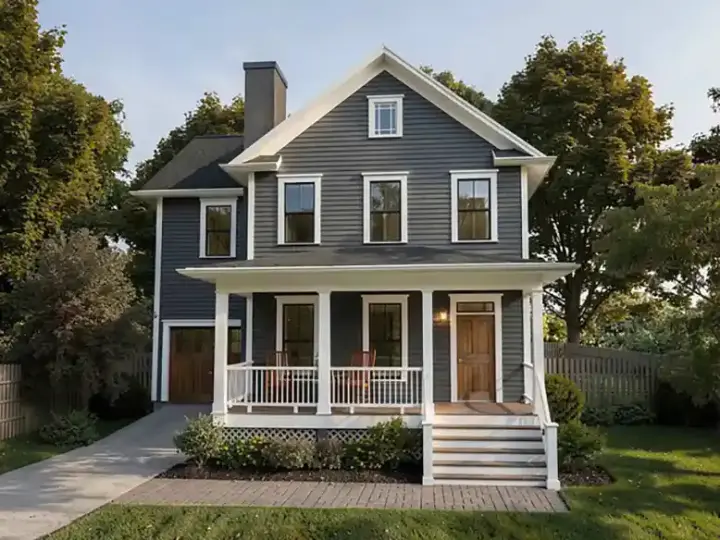 Traditional house plans 16-329 - front exterior, 1,744 sq ft, 4 bed, 2 bath house plans | Monster House Plans
