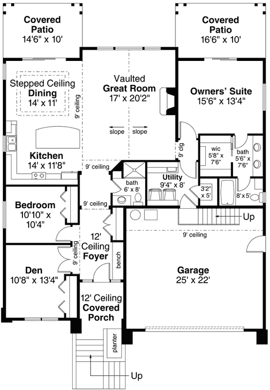 Main Floor Plan: 17-1000