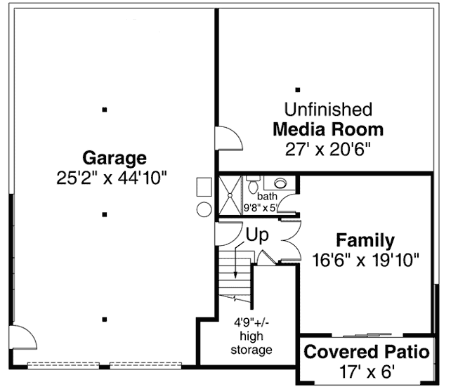 Lower Floor Plan: 17-1001