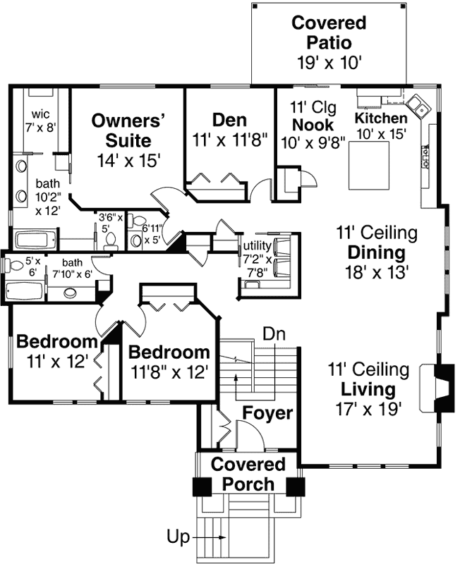Main Floor Plan: 17-1001