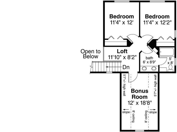 Upper/Second Floor Plan: 17-1003