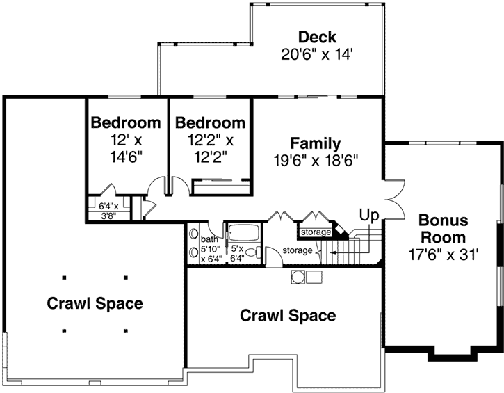 Lower Floor Plan: 17-1009