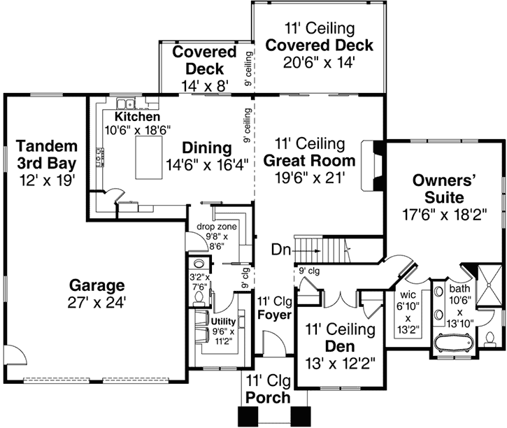 Main Floor Plan: 17-1009