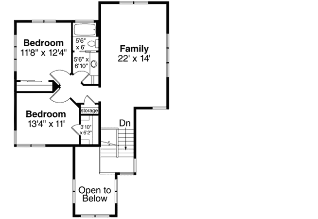 Upper/Second Floor Plan: 17-1011
