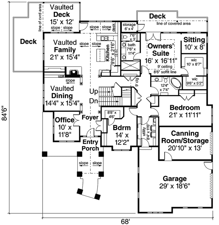 Main Floor Plan: 17-1016