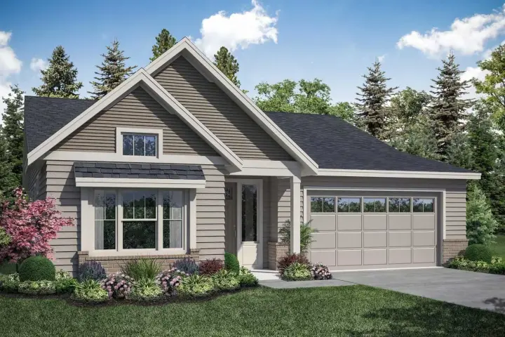 Craftsman house plans 17-1033 - front exterior, 1,848 sq ft, 3 bed, 2 bath house plans | Monster House Plans