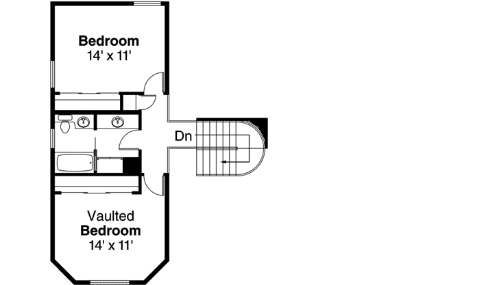 Upper/Second Floor Plan: 17-104