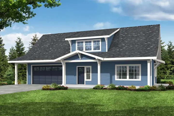 Country house plans 17-1058 - front exterior, 2,426 sq ft, 3 bed, 2 bath house plans | Monster House Plans