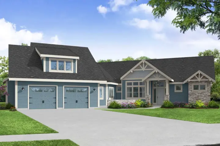 Craftsman house plans 17-1059 - front exterior, 3,644 sq ft, 4 bed, 3 bath house plans | Monster House Plans