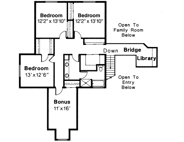 Upper/Second Floor Plan: 17-113