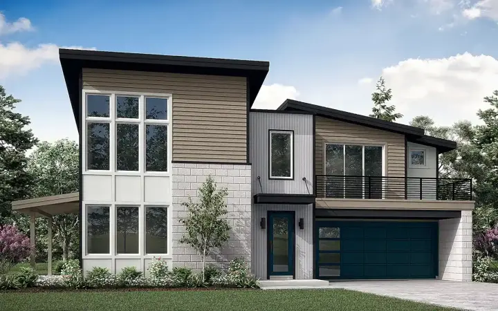 Modern house plans 17-1139 - front exterior, 2,345 sq ft, 3 bed, 2 bath house plans | Monster House Plans