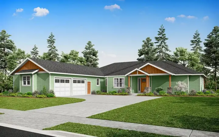 Traditional house plans 17-1141 - front exterior, 3,004 sq ft, 4 bed, 3 bath house plans | Monster House Plans