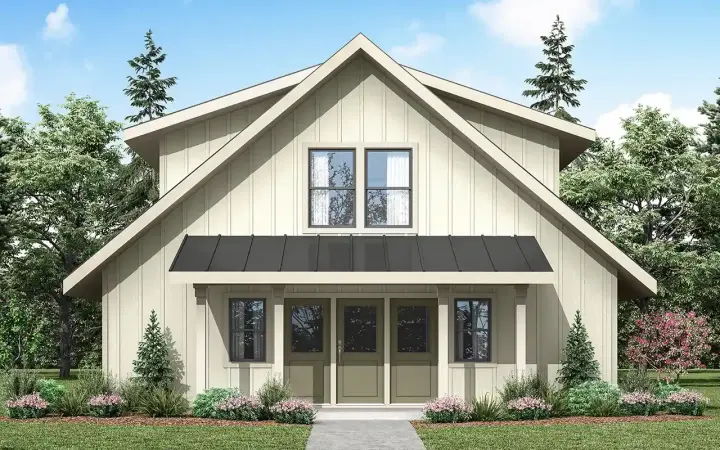 Country house plans 17-1149 - front exterior, 1,752 sq ft, 2 bed, 2 bath house plans | Monster House Plans