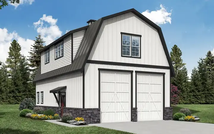 Farmhouse house plans 17-1150 - front exterior, 1,314 sq ft, 2 bed, 2 bath house plans | Monster House Plans