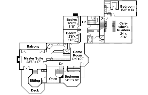 Upper/Second Floor Plan: 17-116