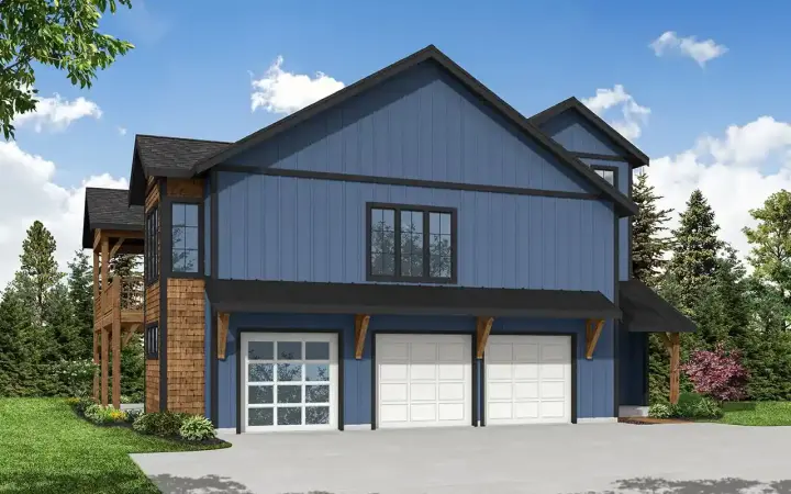 Traditional house plans 17-1168 - front exterior, 4,401 sq ft, 4 bed, 4 bath house plans | Monster House Plans