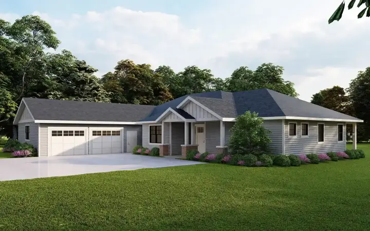 Traditional house plans 17-1169 - front exterior, 3,004 sq ft, 4 bed, 3 bath house plans | Monster House Plans