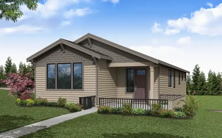 Craftsman house plans 17-1181 - front exterior, 1,731 sq ft, 3 bed, 2 bath house plans | Monster House Plans