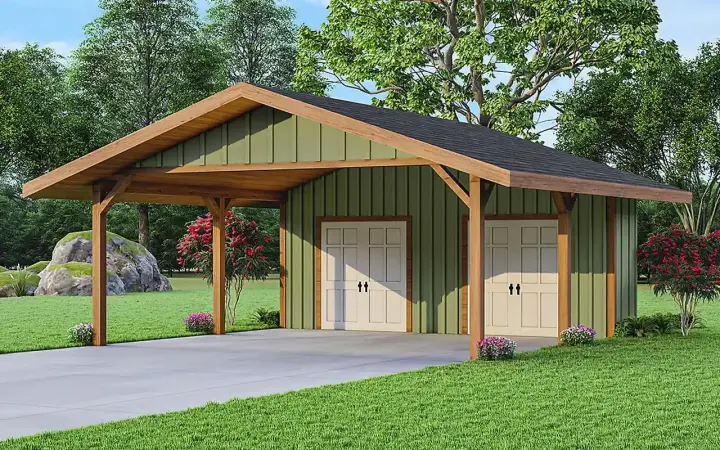Traditional house plans 17-1191 - front exterior, 198 sq ft, 0 bed, 0 bath house plans | Monster House Plans