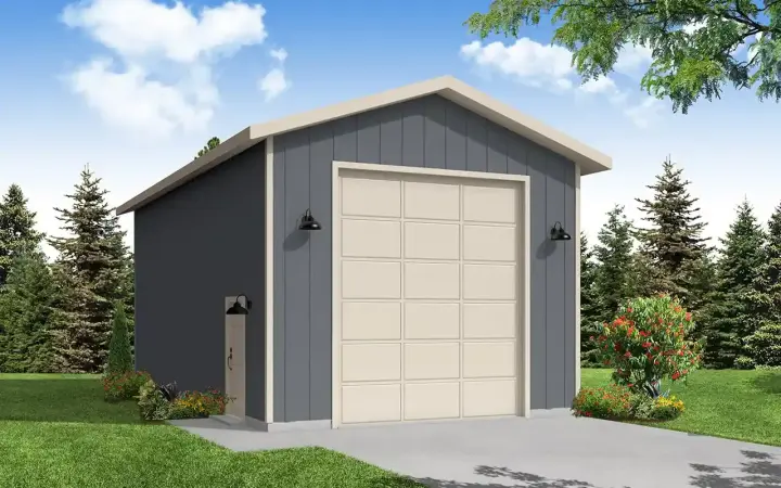 Traditional house plans 17-1194 - front exterior, 840 sq ft, 0 bed, 0 bath house plans | Monster House Plans