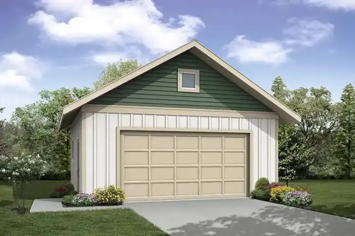Craftsman house plans 17-1207 - front exterior, 480 sq ft, 0 bed, 0 bath house plans | Monster House Plans