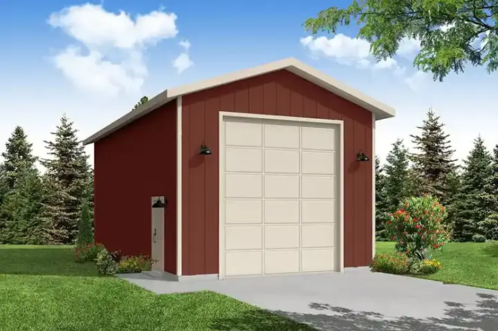 Traditional house plans 17-1210 - front exterior, 940 sq ft, 0 bed, 0 bath house plans | Monster House Plans