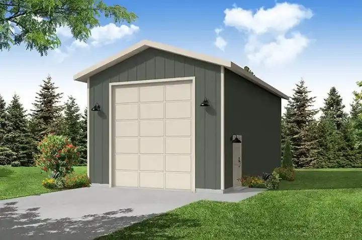 Traditional house plans 17-1214 - front exterior, 640 sq ft, 0 bed, 0 bath house plans | Monster House Plans