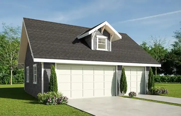 Craftsman house plans 17-1220 - front exterior, 841 sq ft, 0 bed, 0 bath house plans | Monster House Plans