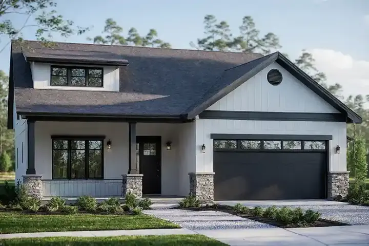 Craftsman house plans 17-1229 - front exterior, 2,477 sq ft, 3 bed, 3 bath house plans | Monster House Plans