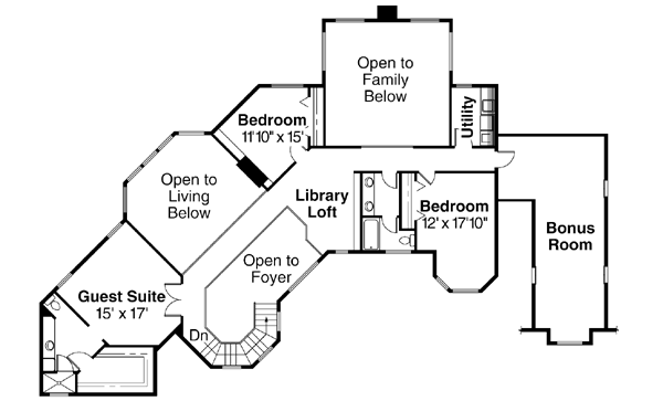 Upper/Second Floor Plan: 17-141