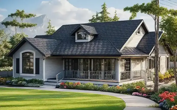 Country house plans 17-173 - front exterior, 1,901 sq ft, 3 bed, 2 bath house plans | Monster House Plans