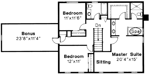 Upper/Second Floor Plan: 17-175