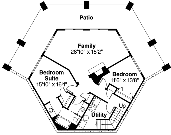 Lower Floor Plan: 17-203