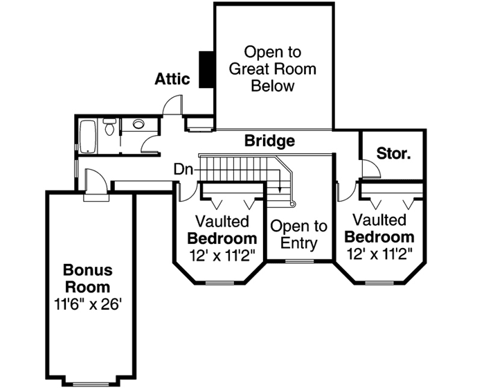 Upper/Second Floor Plan: 17-204