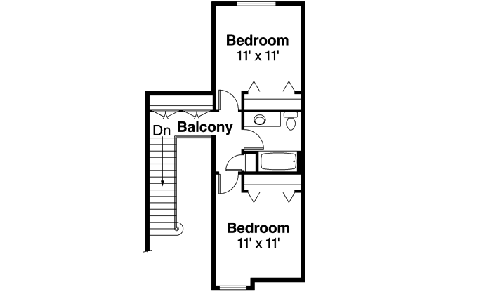 Upper/Second Floor Plan: 17-208