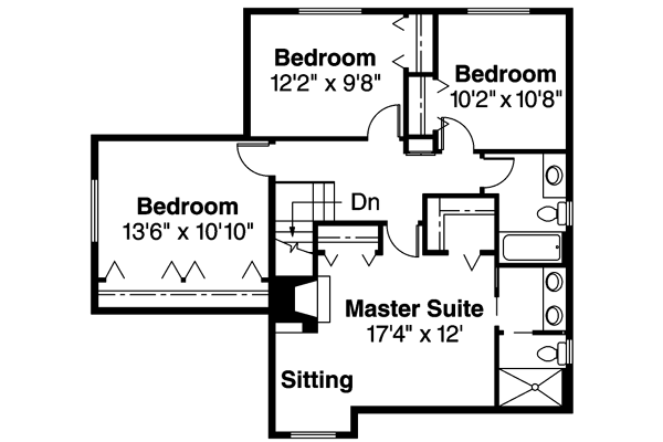 Upper/Second Floor Plan: 17-214