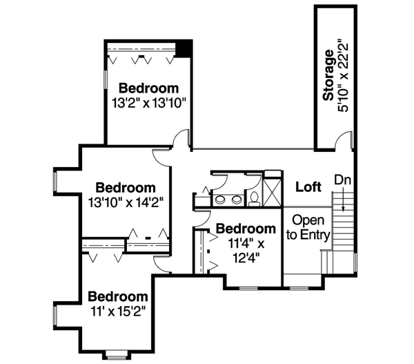 Upper/Second Floor Plan: 17-216