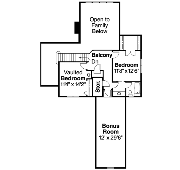 Upper/Second Floor Plan: 17-218